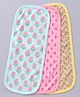 Earthy Touch Burp Cloth Pack Of 3 Floral Print - Multicolor