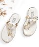 Hola Bonita Party Wear Slip On Sandal Studded Design - Gold