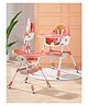 3 In 1 Folding Baby High Chair With Adjustable Feeding Tray Along With Pu Cushion & Wheels - Baby Pink| Storage Basket| Reclining Seat