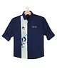CAVIO Full Sleeves Boy Printed Shirt  - Blue