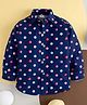 babywish Full Sleeves Spheres Print Shirt - Navy Blue