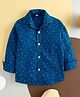 babywish Full Sleeves All Over Abstract Lines Printed Shirt - Blue