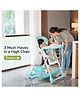R for Rabbit Marshmallow High Chair For Baby, Position High Chair With 7 Level Height And 3-Recline Modes With Adjustable Footrest, 6 Months To 5 Years (Green)