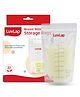 Luv Lap LuvLap Baby Breast Milk Storage Bags (Pack of 25), BPA Free Disposable Milk Freezer Bags for Breast Feeding, Transparent