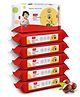 LuvLap Baby Wipes with Jojoba Oil, Paraben-Free, Deep Moisturising, 72/Pack, Gentle Skin Care, Pack of 6  White