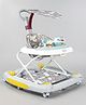 Babyhug Unicorn Foldable Baby Walker Cum Rocker With Parent Push Handle & Sun Shade - Grey
