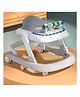 Babyhug Laugh & Learn Multifunctional 2 in 1 Baby Walker With anti Fall Protection & Adjustable Height Without Foot Mat- Grey White