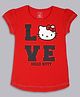 Kidsville Short Sleeves Hello Kitty Printed Top - Red