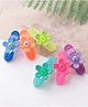 Babyhug Free Size Floral Shaped Clips  Pack of 6 - Multicolor