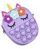 Syga Pop It Shoulder Bag With Flower Applique - Purple