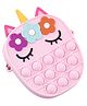 Syga Pop It Shoulder Bag With Flower Applique - Pink