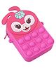 Syga Pop It Shoulder Bag With Flower Applique - Dark Pink