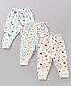 Bodycare Anti Bacterial Full Length Thermal Lounge Pants Multiprint Pack of 3 - Off White
