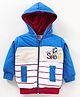 Cucumber Full Sleeves Hooded Sweatshirt Multiprint - Royal Blue