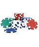 DOMENICO 11.5 GMS Round Ceramic Poker Chips Set - 200 Pieces