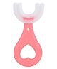 DOMENICO Soft Silicone U-Shaped Head 360 Toothbrush - Pink