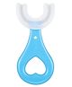 DOMENICO Soft Silicone U-Shaped Head 360 Toothbrush - Blue