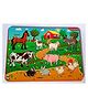 Fingo Brain Wooden Farm Animal Board Puzzle - 10 Pieces
