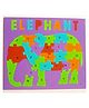 Fingo Brain 6mm Thick EVA Foam Elephant Jigsaw Puzzle Multicolor - 27 Pieces