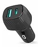 Portronics POR 1346 Car Power 6 Car Charger with Type C - Black