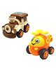 SVE Unbreakable Friction Powered Toy Set of Train & Helicopter For Kids Pack of 2  Multicolor