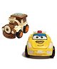 SVE Unbreakable Friction Powered Toy Set of Train & Robot Car For Kids Pack of 2  Multicolor