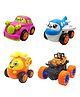 SVE Unbreakable Friction Powered Toy Set of Car Plane Helicopter & Monster Car Pack of 4  Multicolor