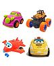 SVE Unbreakable Friction Powered Toy Set Pack of 4  Multicolor