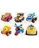 SVE Unbreakable Friction Powered Toy Set of Car, Train, Plane, Helicopter, Scooter & Robot Car For Kids Pack of 6  Multicolor