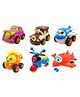 SVE Unbreakable Friction Powered Toy Set of Car Train Plane Helicopter Scooter & Robot Plane For Kids Pack of 6  Multicolor