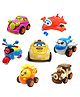 SVE Unbreakable Friction Powered Toy Set of Car Train Plane Helicopter Scooter Robot Car & Robot Plane For Kids Pack of 7  Multicolor