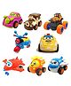 SVE Unbreakable Friction Powered Toy Set of Car Train Plane Helicopter Scooter Robot Car Robot Plane & Monster Car For Kids Pack of 8  Multicolor