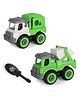 SVE Sanitation Truck Vehicles With 1 Screwdriver Tool Pack of 2  Multicolor