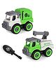 SVE Sanitation Truck Vehicles With 1 Screwdriver Tool Pack of 2  Multicolor