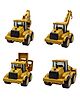 SVE Construction Vehicles Pack of 4  Multicolor