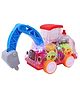 VParents Transparent Engineering Friction Moving Truck Construction Miniature Toy - Multicolour