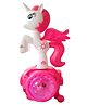 VParents  360 Degree Rotation Musical Horse With 5D Light & Musical Sound Activity Play With Bump & Go Functions - Color & Design May Vary