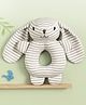 Bonfino Premium Doggy Soft Rattle for Babies | Non Toxic Rattle for Baby Girl | Soft Animal Rattle for New Born Baby| Development Toy for Infants | Rattle for Hand Grips -Grey | BIS Certified