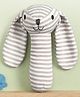 Bonfino Premium Doggy Soft Rattle for Babies | Non Toxic Rattle for Baby Boy | Soft Animal Rattle for New Born Baby| Development Toy for Infants | Rattle for Hand Grips -Grey | BIS Certified
