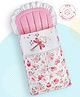 Bonfino Premium Cotton Nest Bag Cup Cake Print - Pink| Soft and Cozy| Snug Fit| Light Weight and Easy to Carry| Travel Friendly| Easy Zipper Closure| New Born Gifting Option| Boys & Girls| Washable