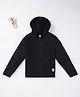 Ed-a-Mamma Sustainable Cotton Full Sleeves Solid Front Open Jacket - Black