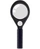 Deli E9092 Magnifier 3X/6X Black Body , ABS frame, Glass Main Lens , Pack of 1