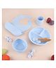 Kicks & Crawl Silicone Mealtime Set- Blue