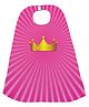 Right Gifting Digital Printed Satin Cape For Kids - Pink