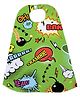 Right Gifting Digital Printed Satin Cape For Kids - Green