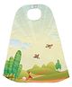 Right Gifting Digital Printed Satin Cape For Kids - Multicolor