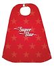 Right Gifting Digital Printed Satin Cape For Kids - Red