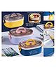 YAMAMA Leak Proof Thermal Insulation Multi Compartment Lunch Boxes Reusable Containers  - Pack of 1 (Color May Vary)
