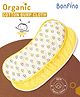 Bonfino Premium 100% Organic Cotton Burp Cloth Honey Bee Print Set Of 2 - Yellow