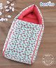 Bonfino Premium 100% Organic Cotton Sleeping Bag Macaroon Print - Pink